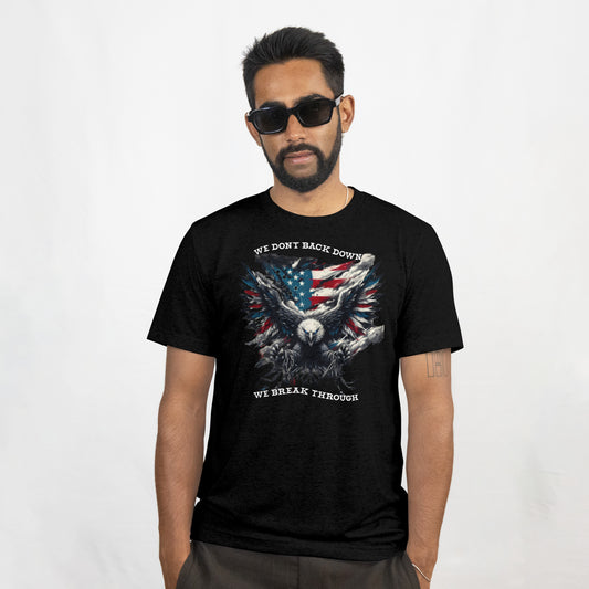 Patriotic Eagle T-Shirt – We Don’t Back Down Graphic Tee